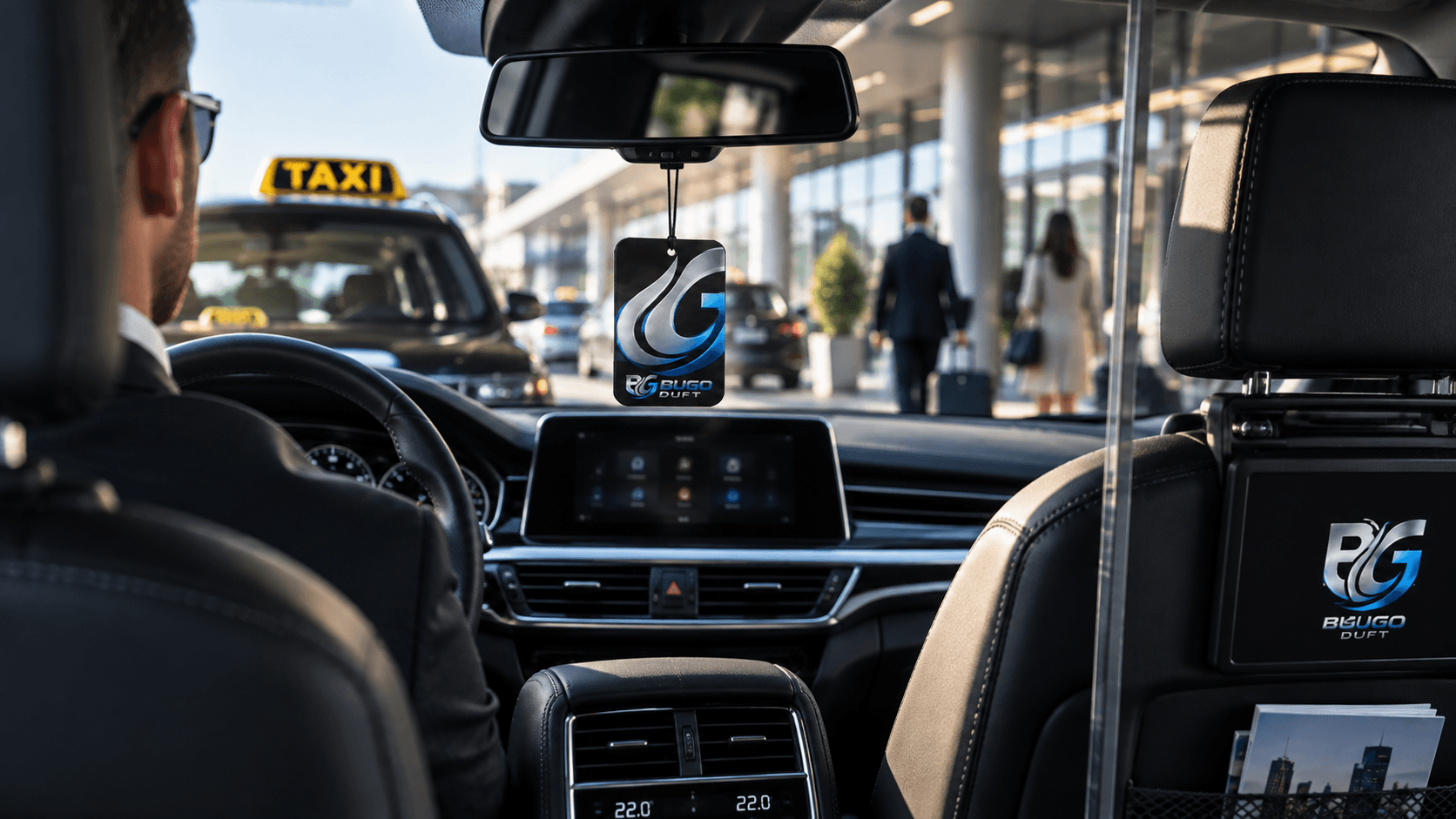 Custom Air Fresheners for Taxi, Chauffeur & Ride Services for custom branded car air fresheners