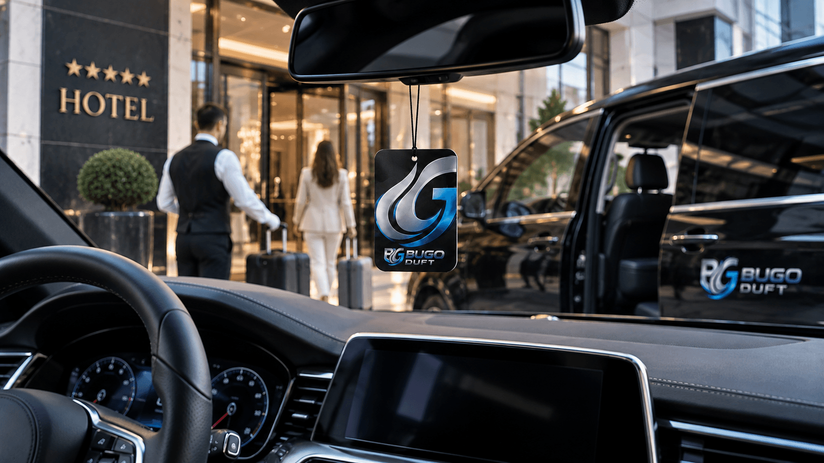 Duftbäume für Hotels & Hospitality als gebrandetes Giveaway – individueller Duftbaum für Unternehmen
